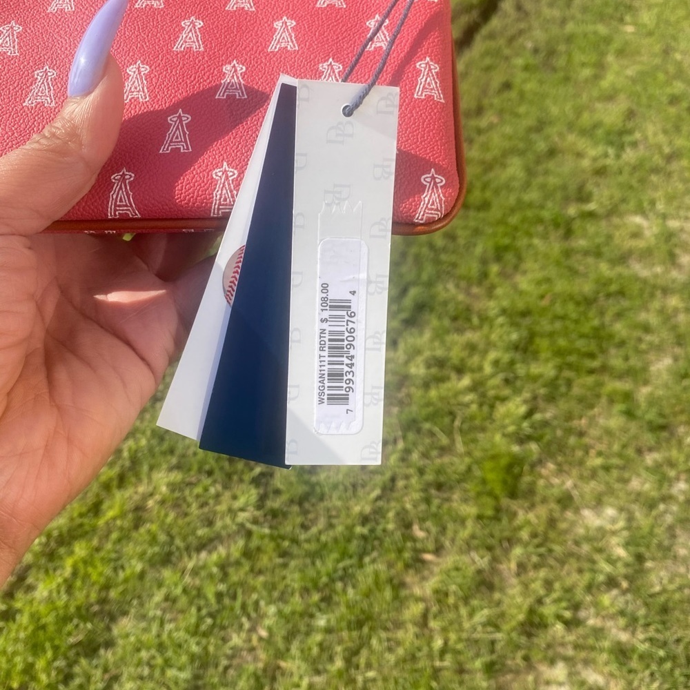 Dooney & Bourke Red Clutch with Leather Trim - Picture 6 of 15